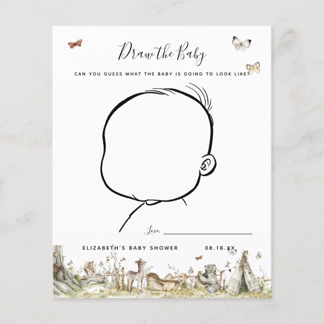 Zeichn das Baby | Baby Showspiel (Vorderseite)