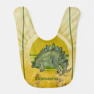 Zeichn dein eigenes Stegosaurus-Kleinkind Babylätzchen