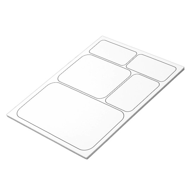 Zeichn deine eigenen Comicen Story Blank-Vorlagen Notizblock (angewinkelt)