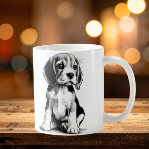 Zeichn der Beagel Pup Kaffeetasse