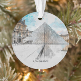 Zeichn der Wasserfarbe des Louvre Paris, Frankreic Ornament