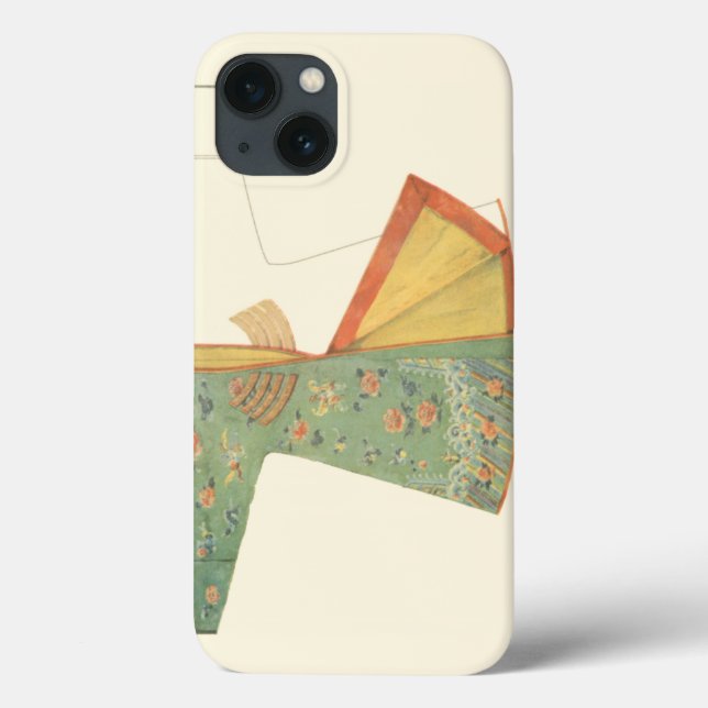 Zeichn des halb fertig gestellten Kimono Case-Mate iPhone Hülle (Rückseite)