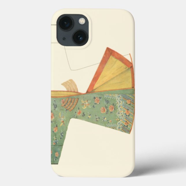 Zeichn des halb fertig gestellten Kimono Case-Mate iPhone Hülle (Rückseite)