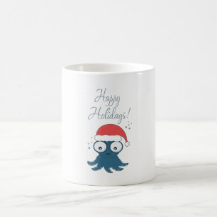 zeichn des niedlichen Cartoon-Blauktopus Kaffeetasse