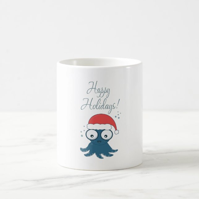 zeichn des niedlichen Cartoon-Blauktopus Kaffeetasse (Mittel)