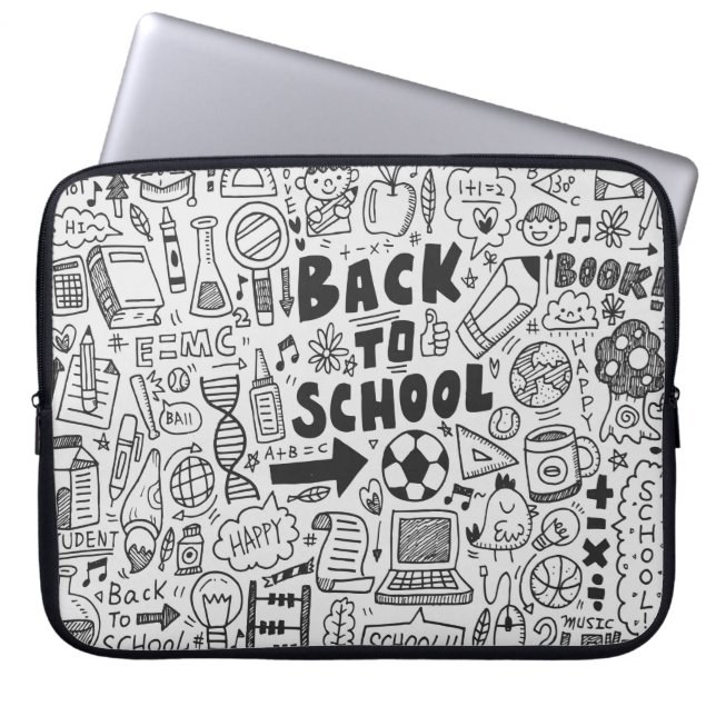 zeichn-Doodschule Laptopschutzhülle (Vorderseite)