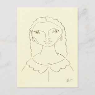 Zeichn einer brasilianischen Angel-Postkarte für j Postkarte