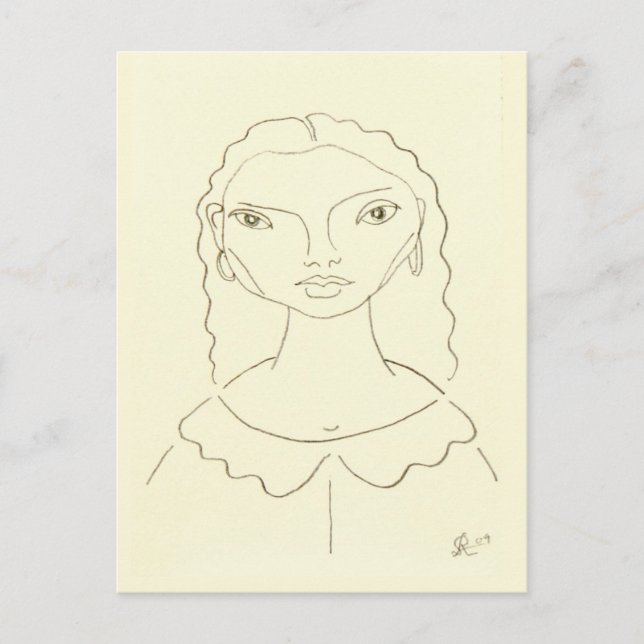 Zeichn einer brasilianischen Angel-Postkarte für j Postkarte (Vorderseite)