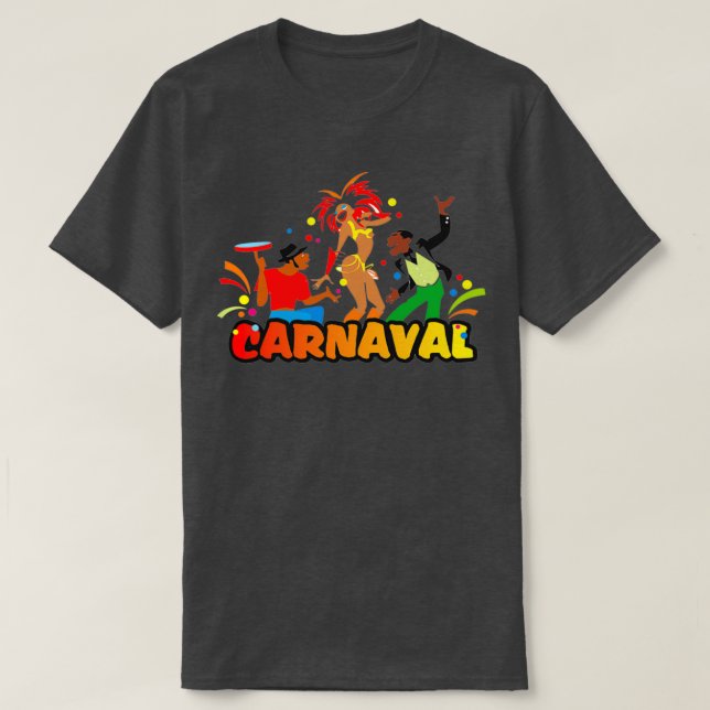 Zeichn eines brasilianischen Karnevalsfetts mit Ci T-Shirt (Design vorne)
