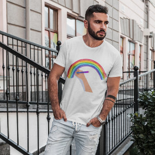Zeichn eines Regenbogens T-Shirt