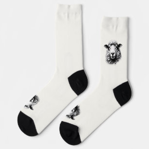Zeichn eines Schafkopfes Socken