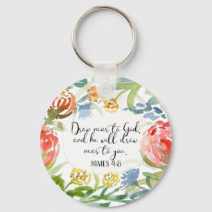 Zeichn nahe an Gott   James 4:8 Schlüsselanhänger