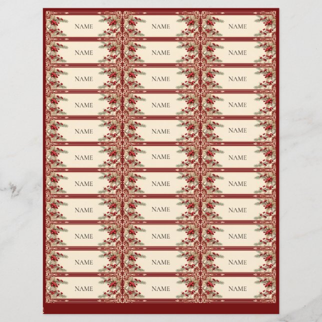 Zeichn Names Secret Santa Christmas Office Game (Vorderseite)