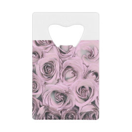 Zeichn von rosa Rosen Geldbeutel Flaschenöffner