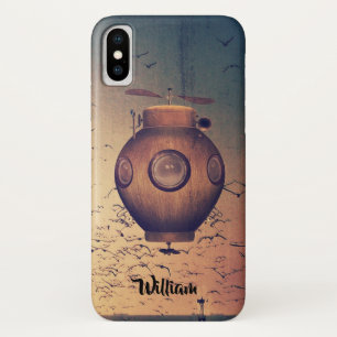 Zeichn von Steampunken aus mechanischem Unterseebo Case-Mate iPhone Hülle