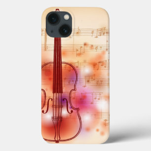 Zeichnen auf Watercolorhintergrund der Violine Case-Mate iPhone Hülle