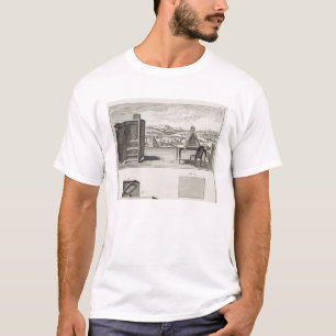 Zeichnen der Hilfen: ein grundlegendes hölzernes T-Shirt