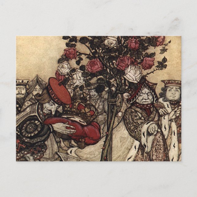 Zeichnen der Rose Postkarte (Vorderseite)