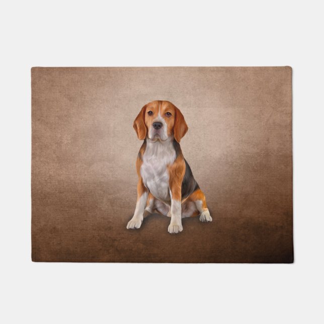Zeichnen des HundeBeagles Fußmatte (Vorderseite)