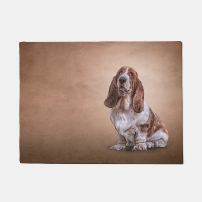 Zeichnen des lustigen Dachshund-Jagdhundhundes Fußmatte (Vorderseite)