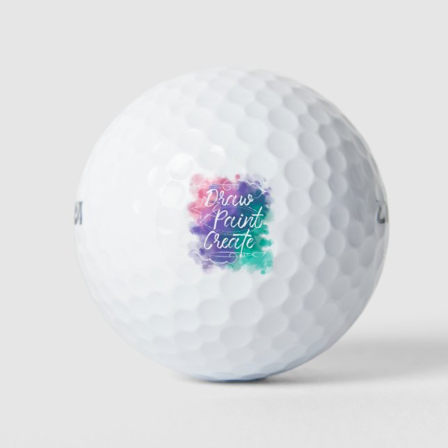 Zeichnen, Farbe, Erstellen Golfball (Vorderseite)