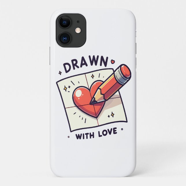 Zeichnen mit Liebe Case-Mate iPhone Hülle (Rückseite)