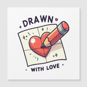 Zeichnen mit Liebe Magnetkarte