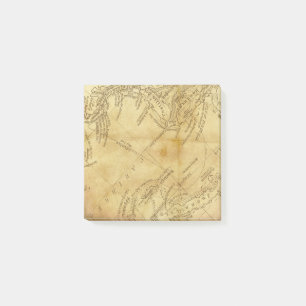 zeichnen Sie alte elegante Post-Itpapieranmerkung Post-it Klebezettel