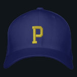 Zeichnen Sie den Anfangsbuchstaben P-Klappe aus Bestickte Baseballkappe<br><div class="desc">Mit dieser großartigen bestickten Baseballkappe,  als Monogramm oder auch als Initial. Kann in einen Buchstaben oder in eine Größe geändert werden und es können weitere Wörter hinzugefügt werden.</div>