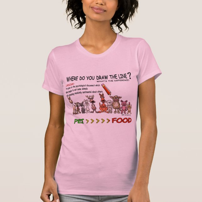 ZEICHNEN SIE DIE LINIE CARNISM T-Shirt (Vorderseite)