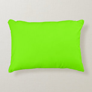 Zeichnen Sie grüne Farbe leuchtend grüne Farbe a Dekokissen