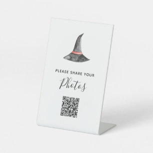 Zeichnen Sie Ihr Foto Baby Dusche QR Code Hallowee Sockelschild