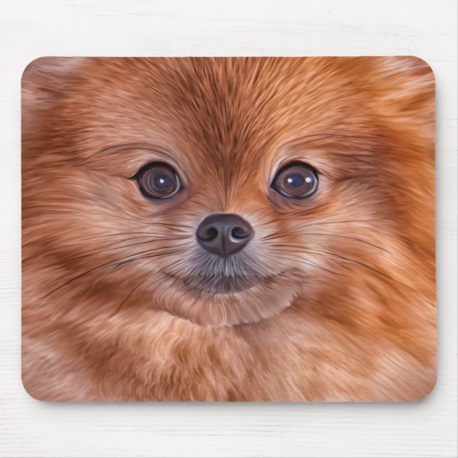 Zeichnen von HundeSpitzSpitz Mousepad (Vorne)