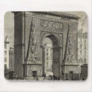Zeichnen von Porte Heilig-Denis Monument Mousepad