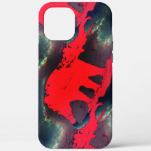 zeichnend abstrakter roter Elefant, sehr rustikale