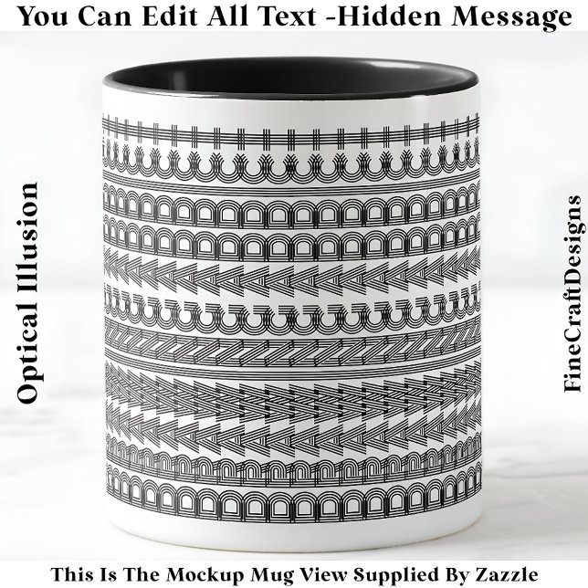 Zeichnend Addict Hidden Message Funny Novelty 111B Tasse (Von Creator hochgeladen)