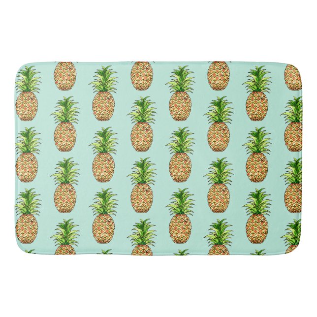 zeichnend Ananas Badematte (Vorderseite)