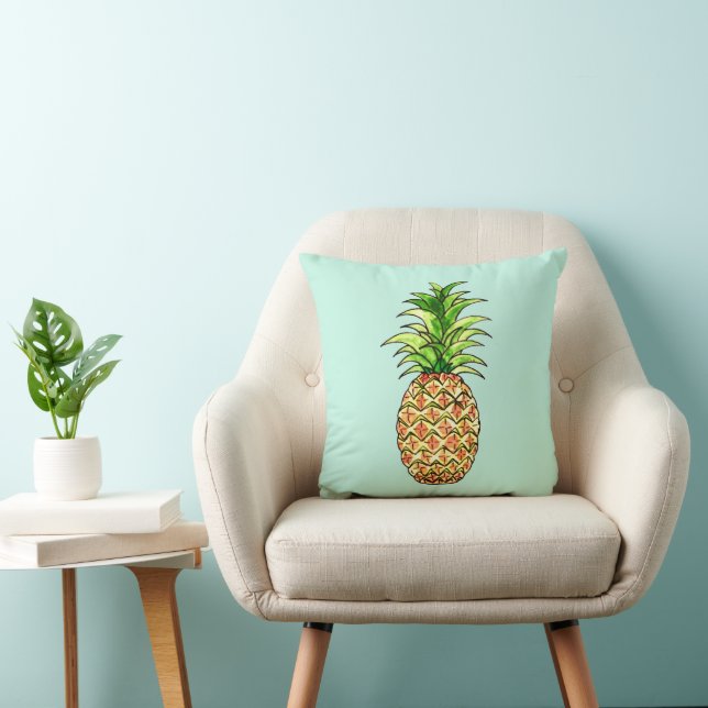zeichnend Ananas Kissen (Stuhl )