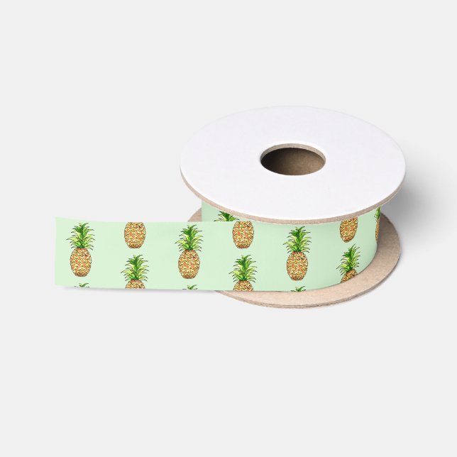 zeichnend Ananas Satinband (Spule)
