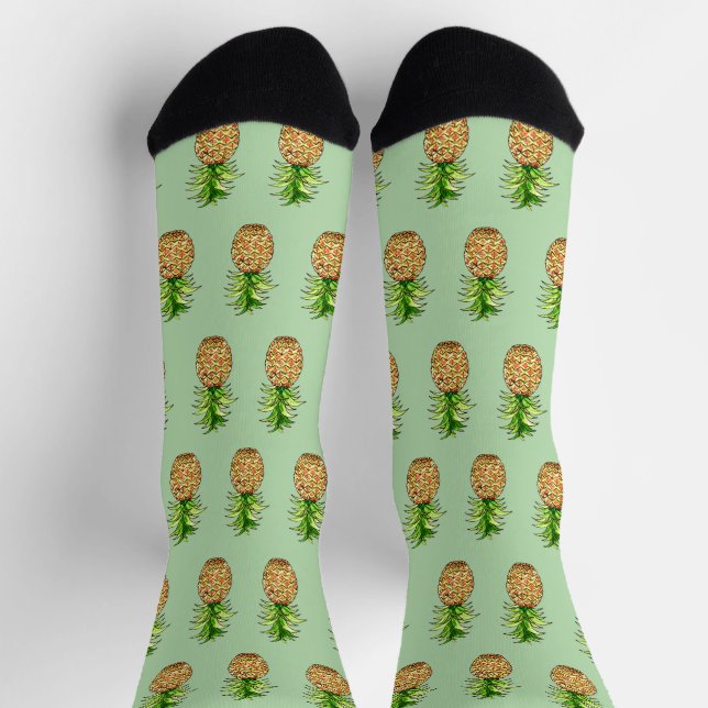 zeichnend Ananas Socken (Oben)
