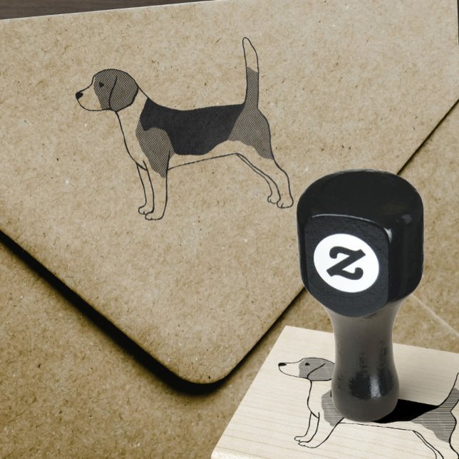 Zeichnend Beagle | Briefmarke von Hunden aus Gummi Gummistempel (Von Creator hochgeladen)