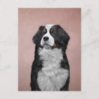 Zeichnend Berner Hund