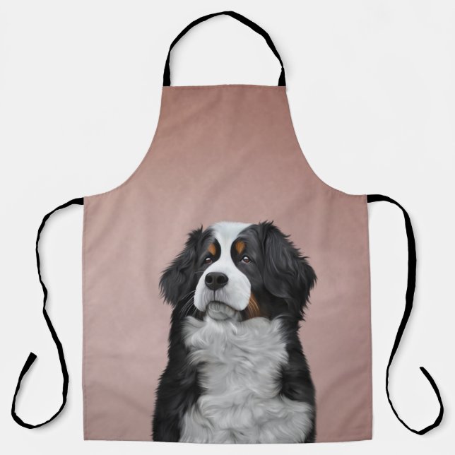 Zeichnend Berner Hund Schürze (Vorderseite)