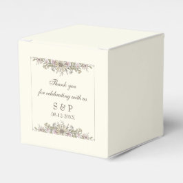 Zeichnend Blume Elfenbeinhochzeit Geschenkschachtel