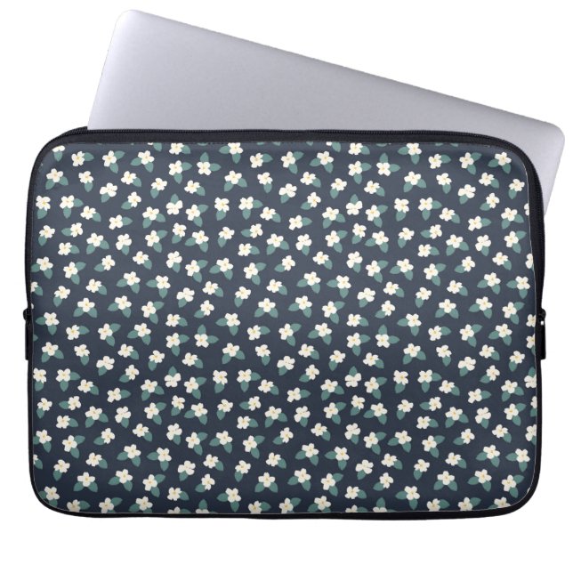 Zeichnend Blume Laptopschutzhülle (Vorderseite)