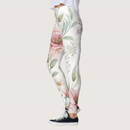 Zeichnend Blume Leggings