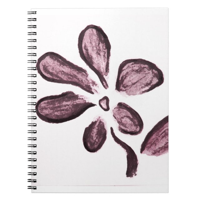 zeichnend Blume Notizblock (Vorderseite)