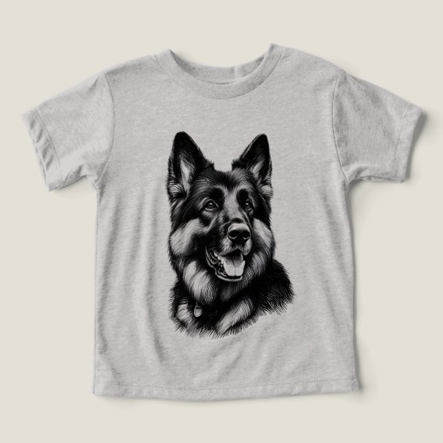 Zeichnend Deutscher Schäferhund (Design Vorderseite)
