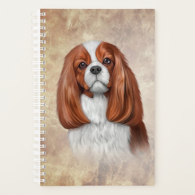 Zeichnend Dog Cavalier King Charles Spaniel Planer (Vorderseite)