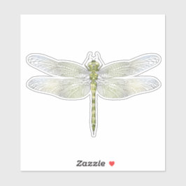 Zeichnend Elegante Dragonfly Aufkleber